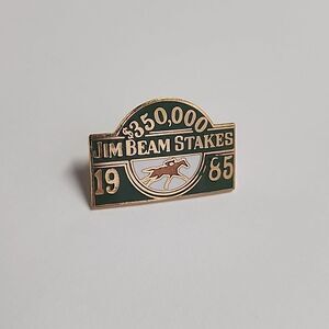 Vintage Kentucky Derby Jim Beam Stakes $350,000 1985 Pin Brooch